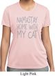 Yoga Namastay Home with My Cat Ladies Moisture Wicking Shirt