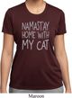 Yoga Namastay Home with My Cat Ladies Moisture Wicking Shirt