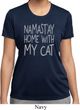 Yoga Namastay Home with My Cat Ladies Moisture Wicking Shirt