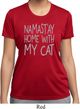 Yoga Namastay Home with My Cat Ladies Moisture Wicking Shirt