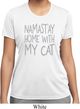 Yoga Namastay Home with My Cat Ladies Moisture Wicking Shirt