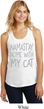 Yoga Namastay Home with My Cat Ladies Racerback Tank Top