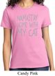 Yoga Namastay Home with My Cat Ladies Shirt