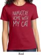 Yoga Namastay Home with My Cat Ladies Shirt
