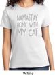 Yoga Namastay Home with My Cat Ladies Shirt
