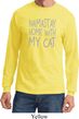 Yoga Namastay Home with My Cat Long Sleeve Shirt