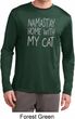 Yoga Namastay Home with My Cat Mens Dry Wicking Long Sleeve Shirt