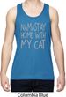 Yoga Namastay Home with My Cat Mens Moisture Wicking Tanktop