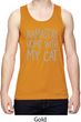 Yoga Namastay Home with My Cat Mens Moisture Wicking Tanktop