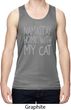Yoga Namastay Home with My Cat Mens Moisture Wicking Tanktop