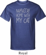 Yoga Namastay Home with My Cat Mens Tall Shirt