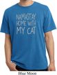 Yoga Namastay Home with My Cat Pigment Dyed Shirt