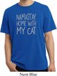 Yoga Namastay Home with My Cat Pigment Dyed Shirt