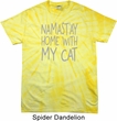 Yoga Namastay Home with My Cat Spider Tie Dye Shirt