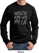 Yoga Namastay Home with My Cat Sweatshirt