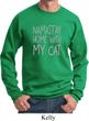 Yoga Namastay Home with My Cat Sweatshirt