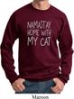 Yoga Namastay Home with My Cat Sweatshirt