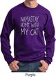 Yoga Namastay Home with My Cat Sweatshirt