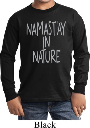 Yoga Namastay in Nature Kids Long Sleeve Shirt