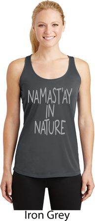Yoga Namastay in Nature Ladies Dry Wicking Racerback Tank Top