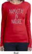 Yoga Namastay in Nature Ladies Long Sleeve Shirt