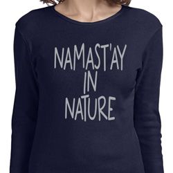 Yoga Namastay in Nature Ladies Long Sleeve Shirt