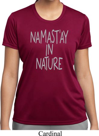 Yoga Namastay in Nature Ladies Moisture Wicking Shirt