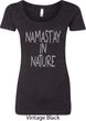 Yoga Namastay in Nature Ladies Scoop Neck Shirt