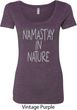 Yoga Namastay in Nature Ladies Scoop Neck Shirt
