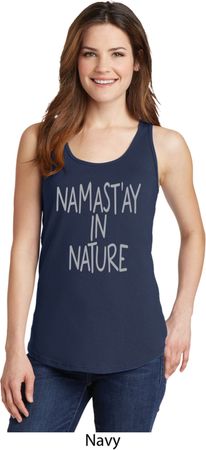 Yoga Namastay in Nature Ladies Tank Top