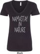 Yoga Namastay in Nature Ladies V-Neck Shirt