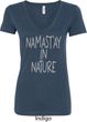Yoga Namastay in Nature Ladies V-Neck Shirt