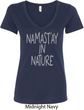 Yoga Namastay in Nature Ladies V-Neck Shirt