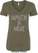 Yoga Namastay in Nature Ladies V-Neck Shirt
