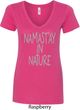 Yoga Namastay in Nature Ladies V-Neck Shirt