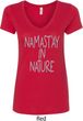 Yoga Namastay in Nature Ladies V-Neck Shirt