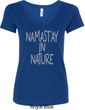 Yoga Namastay in Nature Ladies V-Neck Shirt