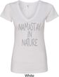 Yoga Namastay in Nature Ladies V-Neck Shirt