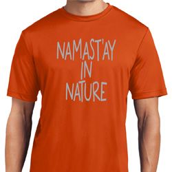 Yoga Namastay in Nature Mens Moisture Wicking Shirt