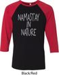 Yoga Namastay in Nature Mens Raglan Shirt