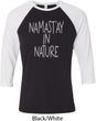 Yoga Namastay in Nature Mens Raglan Shirt