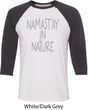 Yoga Namastay in Nature Mens Raglan Shirt