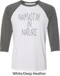 Yoga Namastay in Nature Mens Raglan Shirt