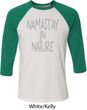 Yoga Namastay in Nature Mens Raglan Shirt