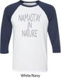 Yoga Namastay in Nature Mens Raglan Shirt