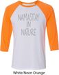 Yoga Namastay in Nature Mens Raglan Shirt