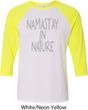 Yoga Namastay in Nature Mens Raglan Shirt