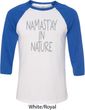 Yoga Namastay in Nature Mens Raglan Shirt