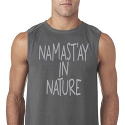 Yoga Namastay in Nature Mens Sleeveless Shirt