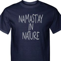 Yoga Namastay in Nature Mens Tall Shirt